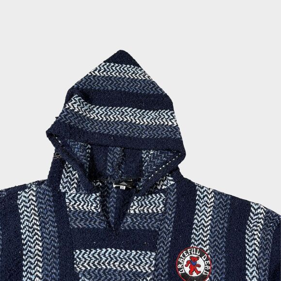 Grateful Dead Rock and Roll Hall of Fame Baja Hoodie XL Dancing Bear Drug Rug - Picture 5 of 15